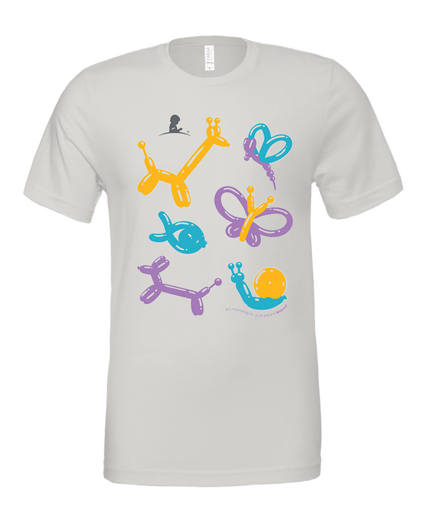 Primary image Balloon Animal Friends T-Shirt - Inspired by St. Jude Patient Mischeel